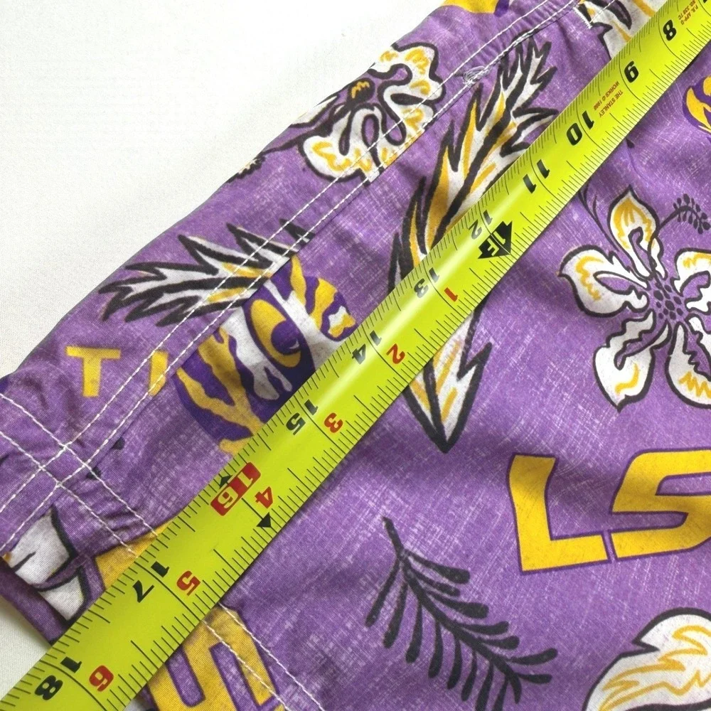 Wes and Willy Swim Trunks Mens XL Purple LSU Tigers Vintage Volley NWT